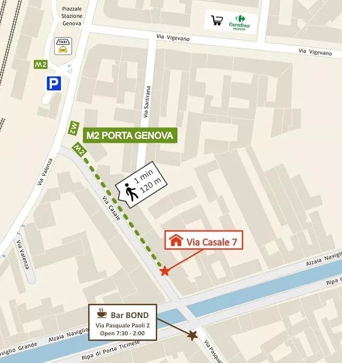 P&D Apartments Navigli Via Casale ミラノ